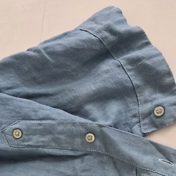 Havana By Statements Ocean Blue Short-Sleeve Button-Down Shirt - XXL - Picture 5 of 6